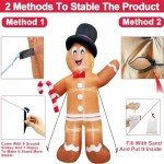 Giant Inflatable Gingerbread Man Christmas Decoration