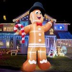 Giant Inflatable Gingerbread Man Christmas Decoration