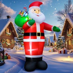14FT Inflatable Smiling Santa Claus Yard Decoration