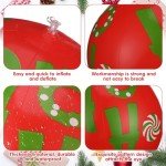 18 Pcs Giant Inflatable Christmas Ball Set