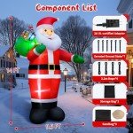 14FT Inflatable Smiling Santa Claus Yard Decoration