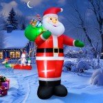 14FT Inflatable Smiling Santa Claus Yard Decoration