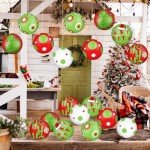 18 Pcs Giant Inflatable Christmas Ball Set