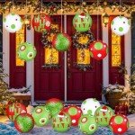 18 Pcs Giant Inflatable Christmas Ball Set
