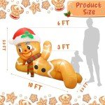 10FT Gingerbread Man Christmas Inflatable Decoration