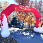 Giant Inflatable Christmas Arch with Holiday Characters