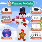 AerWo 14FT Inflatable Snowman Christmas Yard Decor