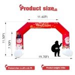 Giant Inflatable Christmas Arch with Holiday Characters