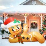10FT Gingerbread Man Christmas Inflatable Decoration