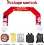 Giant Inflatable Christmas Arch with Holiday Characters