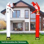 2 Pack 20 Ft Christmas Inflatable Tube Men