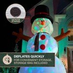 20-Ft Pre-Lit Inflatable Jolly Snowman Decor