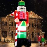 Giant Inflatable Nutcracker Soldier Christmas Decoration