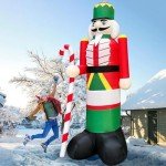 Giant Inflatable Nutcracker Soldier Christmas Decoration