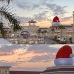 Giant 20Ft Inflatable Christmas Hat with LEDs