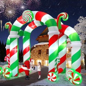 Giant 13FT LED Lighted Christmas Inflatable Archway