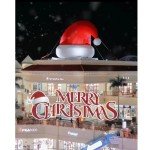Giant 20Ft Inflatable Christmas Hat with LEDs