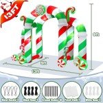 Giant 13FT LED Lighted Christmas Inflatable Archway