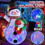 6 FT Inflatable Christmas Snowman with LED Lights