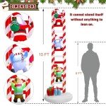 Joliyoou 10FT Christmas Inflatable Ladder Decor