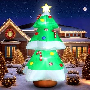 Giant 10FT Inflatable Christmas Tree Yard Decor