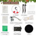 Joliyoou 10FT Christmas Inflatable Ladder Decor