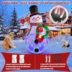 6 FT Inflatable Christmas Snowman with LED Lights