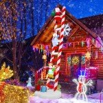 Joliyoou 10FT Christmas Inflatable Ladder Decor