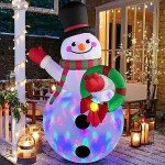 6 FT Inflatable Christmas Snowman with LED Lights