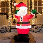 6 FT Inflatable Santa with Gift Bag for Christmas