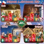 MICOCAH 8 FT Christmas Inflatable Gift Box Combo