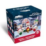 Inflatable Snowman and Campfire Christmas Decoration Set