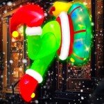 Green Grinch Window Inflatable Christmas Decoration 4FT