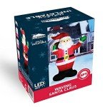6 FT Inflatable Santa with Gift Bag for Christmas