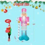 10FT Pink Nutcracker Inflatable Christmas Decoration