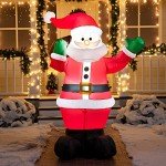 6 FT Inflatable Santa with Gift Bag for Christmas