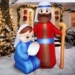 6 FT Tall Inflatable Jesus Family Christmas Decoration