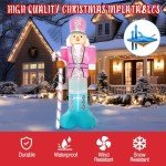 10FT Pink Nutcracker Inflatable Christmas Decoration