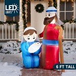 6 FT Tall Inflatable Jesus Family Christmas Decoration