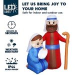 6 FT Tall Inflatable Jesus Family Christmas Decoration