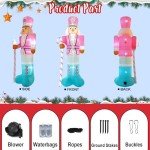 10FT Pink Nutcracker Inflatable Christmas Decoration