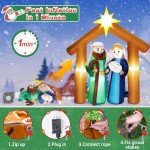 6FT Christmas Inflatable Nativity Scene Decoration