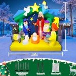 Mukum 6.5FT Nativity Scene Christmas Inflatable Decor