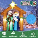 6FT Christmas Inflatable Nativity Scene Decoration
