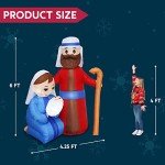 6 FT Tall Inflatable Jesus Family Christmas Decoration