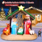 6FT Inflatable Nativity Scene with LED Lights