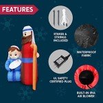 6 FT Tall Inflatable Jesus Family Christmas Decoration