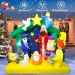 Mukum 6.5FT Nativity Scene Christmas Inflatable Decor