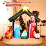 6FT Inflatable Nativity Scene with LED Lights