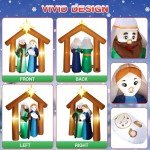 6FT Christmas Inflatable Nativity Scene Decoration